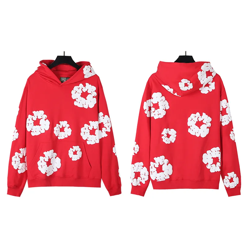 802# P196 Real shot DENIM TEARS main line Kapok foam printed American hooded sweatshirt Fabric 380g pure cotton terry cloth Color: black gray black-gray red dark green royal blue orange pink light blue carbon gray color blue white purple lake blue code number: S M L XL